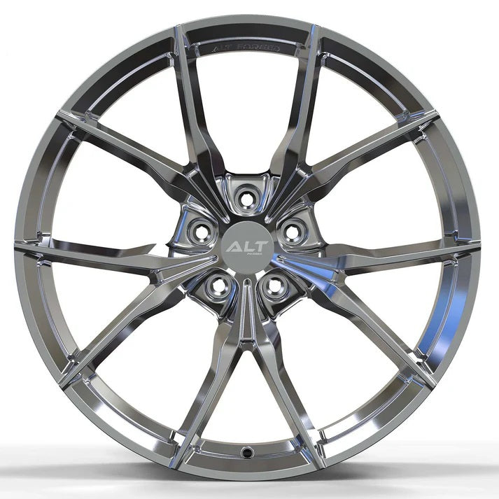 ALT7 Forged Corvette Wheel - Chrome (front view)