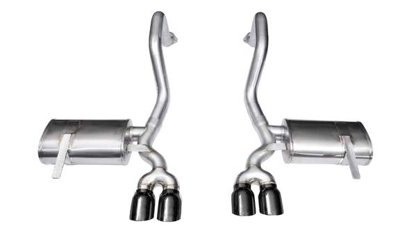 C5 Corvette 2.5 in. Axle-Back Exhaust w/ Twin 3.5 in. Black Tips, Xtreme Sound | 1997-2004 - Corsa Performance