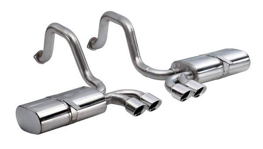 C5 Corvette 2.5 in. Axle-Back Exhaust w/ Twin 3.5 in. Polished Tips, Sport Sound | 1997-2004 - Corsa Performance