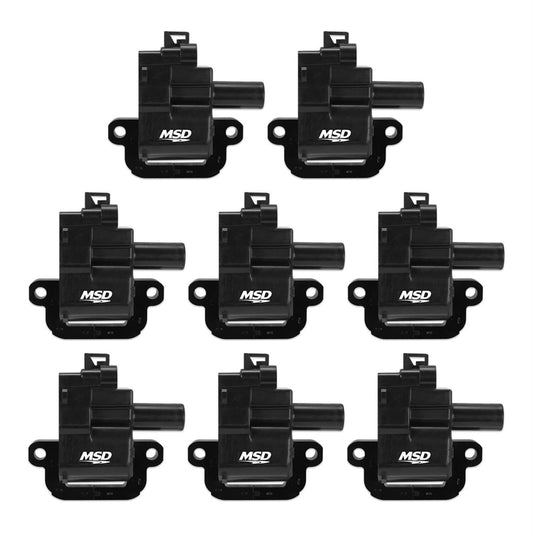 C5 Corvette MSD Blaster Ignition Coils 8 Pack - Black