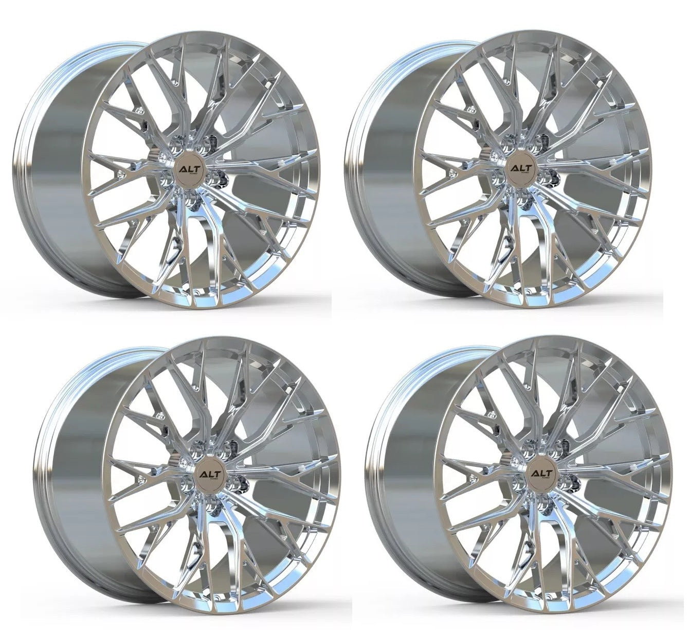 C6-C7 Corvette Wheels: ALT10 FORGED - Chrome (Set)