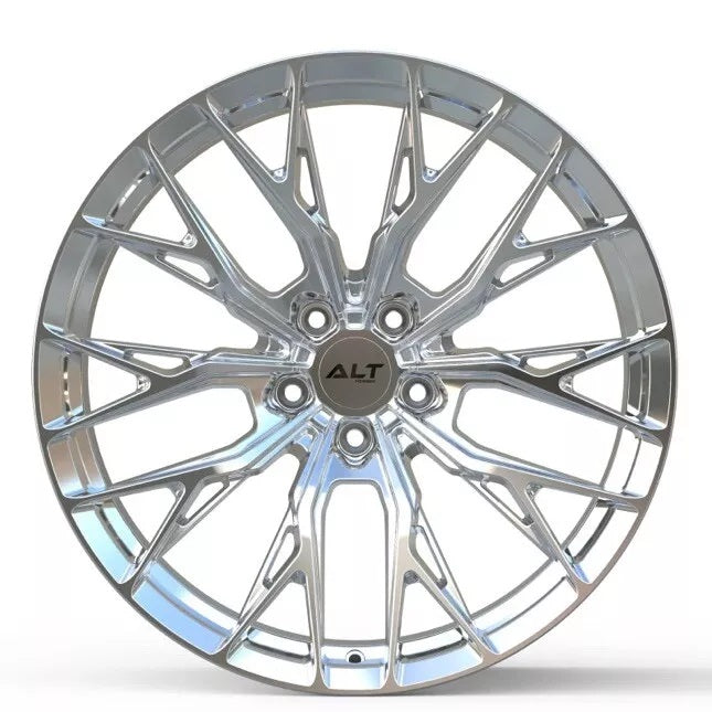 C6-C7 Corvette Wheels: ALT10 FORGED - Chrome (front view)