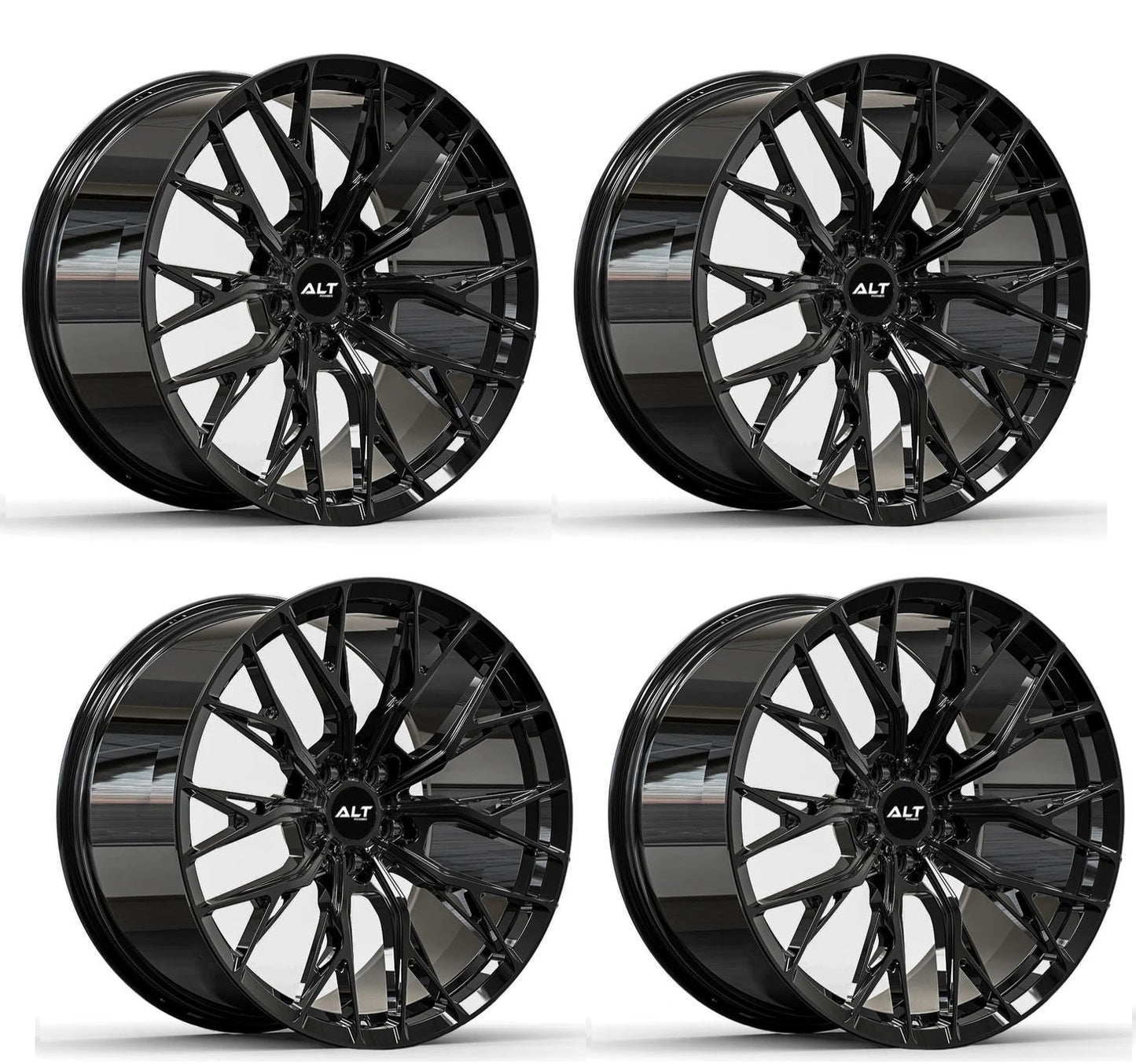 C6-C7 Corvette ALT10 FORGED Wheels - Gloss Black (Set)