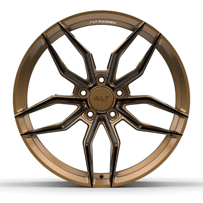 C6-C7 Corvette Wheel: ALT17 FORGED - Bronze (front view)