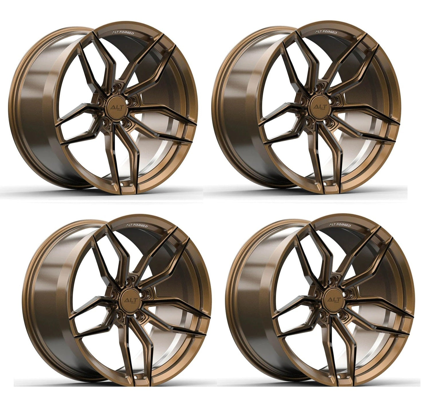 C6-C7 Corvette ALT17 FORGED Wheels - Bronze (Set)