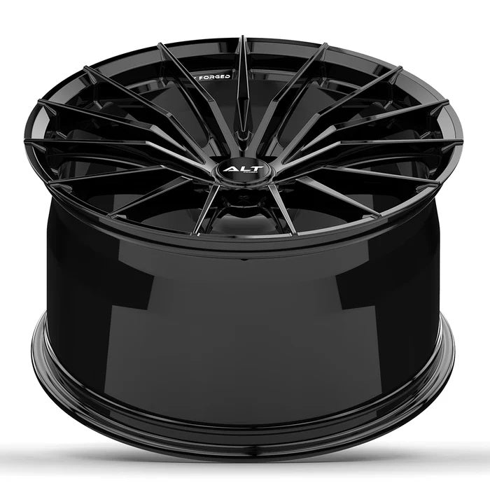 C6-C7 Corvette Wheels: ALT8 FORGED - Gloss Black (concave)