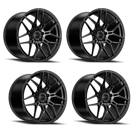 C6-C7 Corvette Wheels: E5 Speedway - Gloss Black (Set)