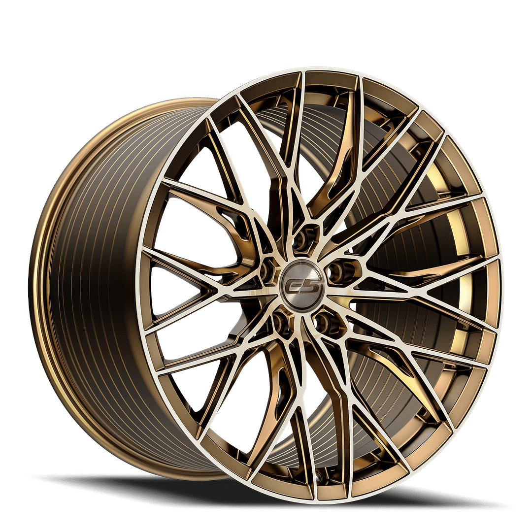 C6-C7 Corvette Wheels: E5 Sebring - Bronze Brushed Tint