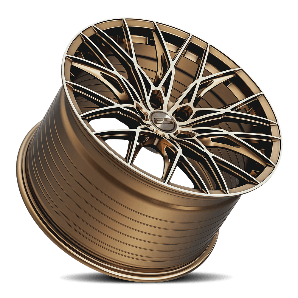 C6-C7 Corvette Wheels: E5 Sebring - Bronze Brushed Tint (concave)
