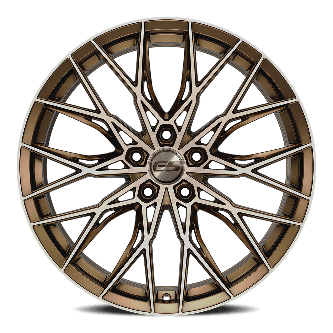 C6-C7 Corvette Wheels: E5 Sebring - Bronze Brushed Tint (front)
