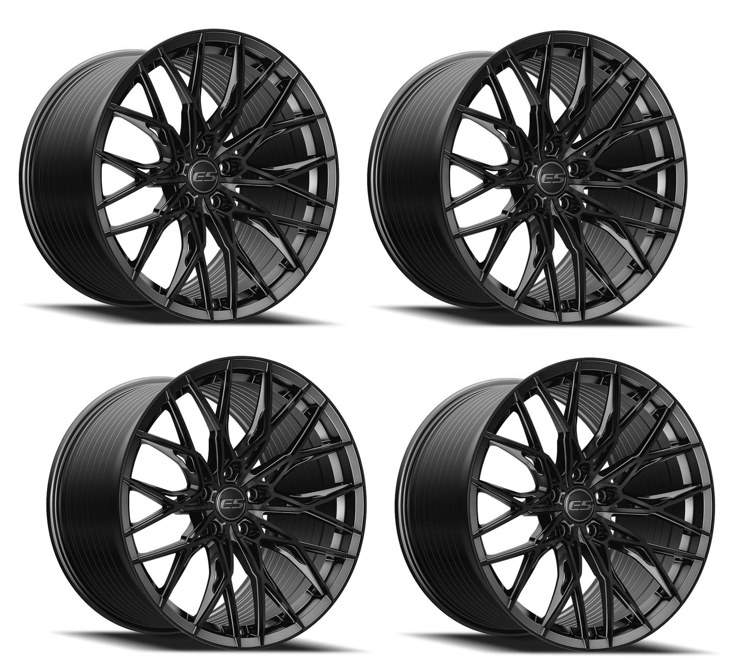 C6-C7 Corvette Wheels: E5 Sebring - Gloss Black (Set)