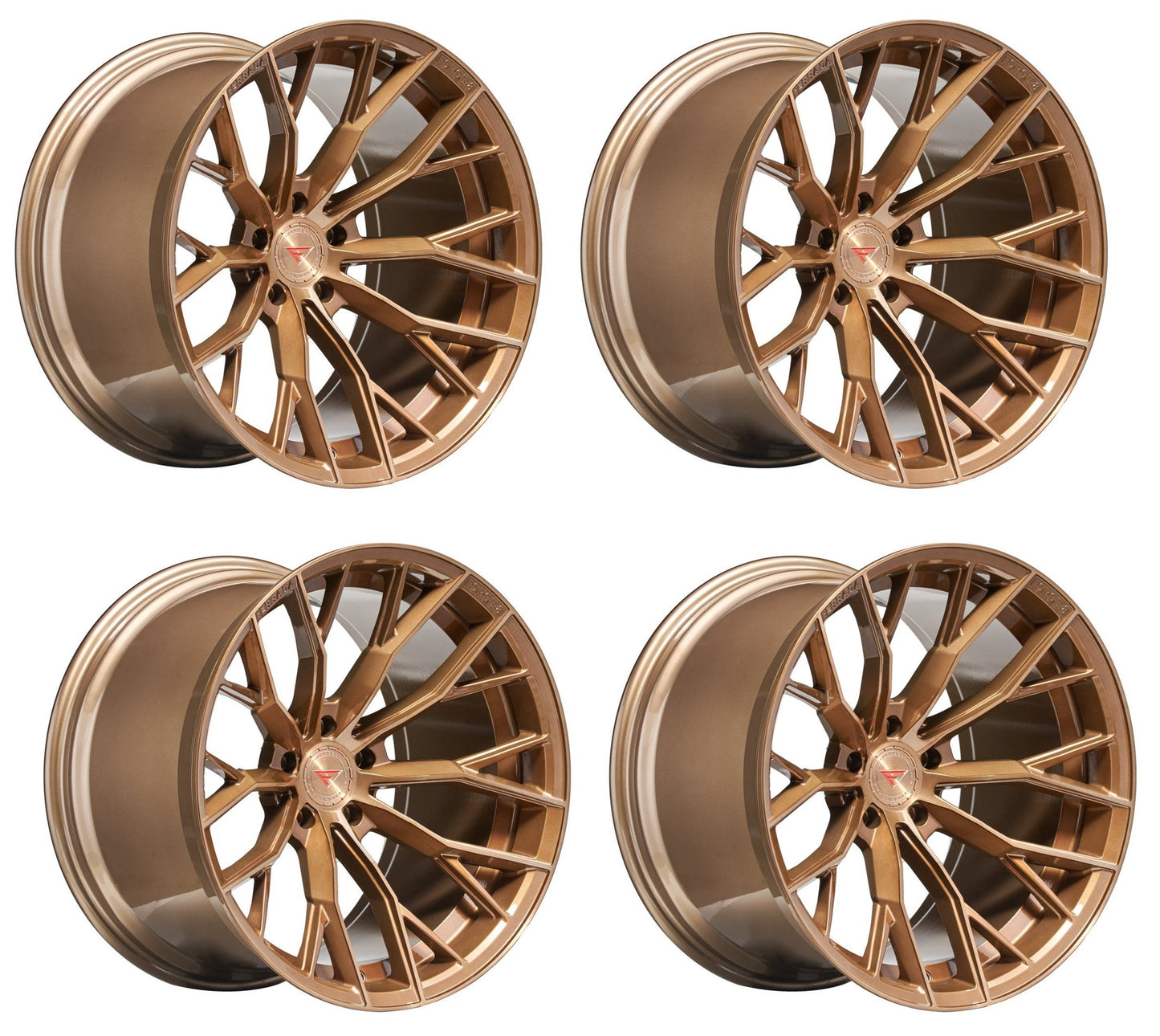 Corvette Wheels: Ferrada Forge-8 FR9 - Brushed Cobre (Set)