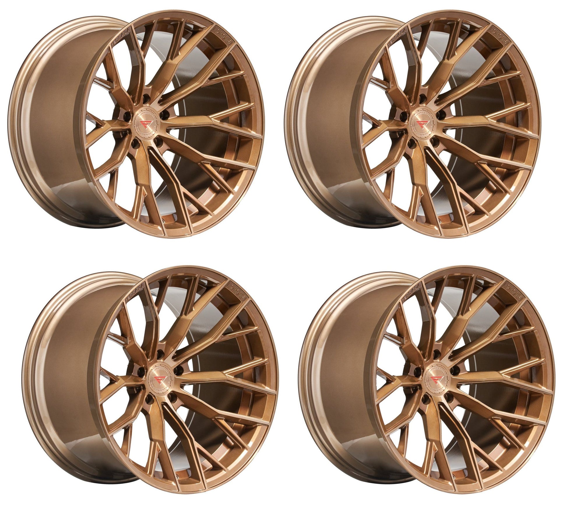 C6-C7 Corvette Wheels: Ferrada Forge-8 FR9 - Brushed Cobre (Set)