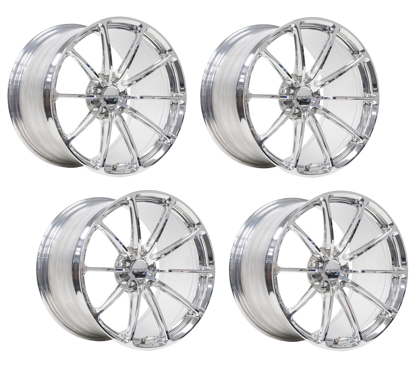 C6-C7 Corvette Wheels: Forgeline GT1 - Polished (Set)