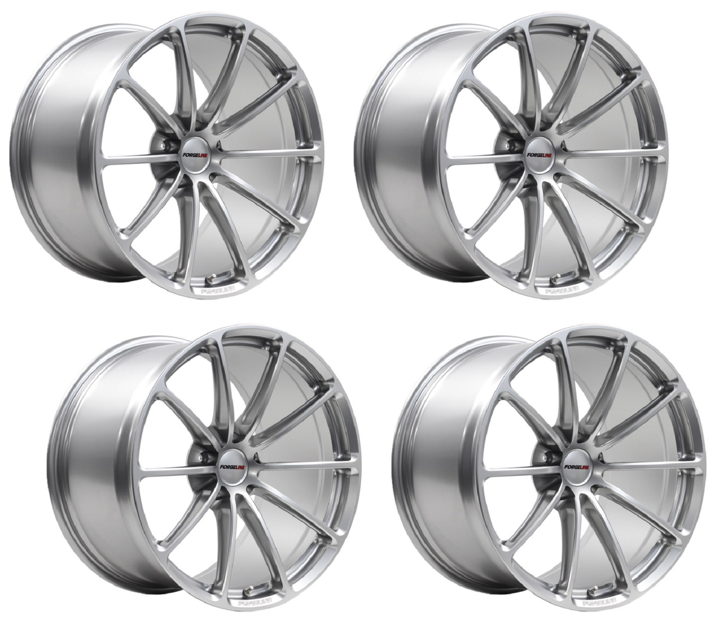 C6-C7 Corvette Forgeline GT1 Wheels - Satin (Set)