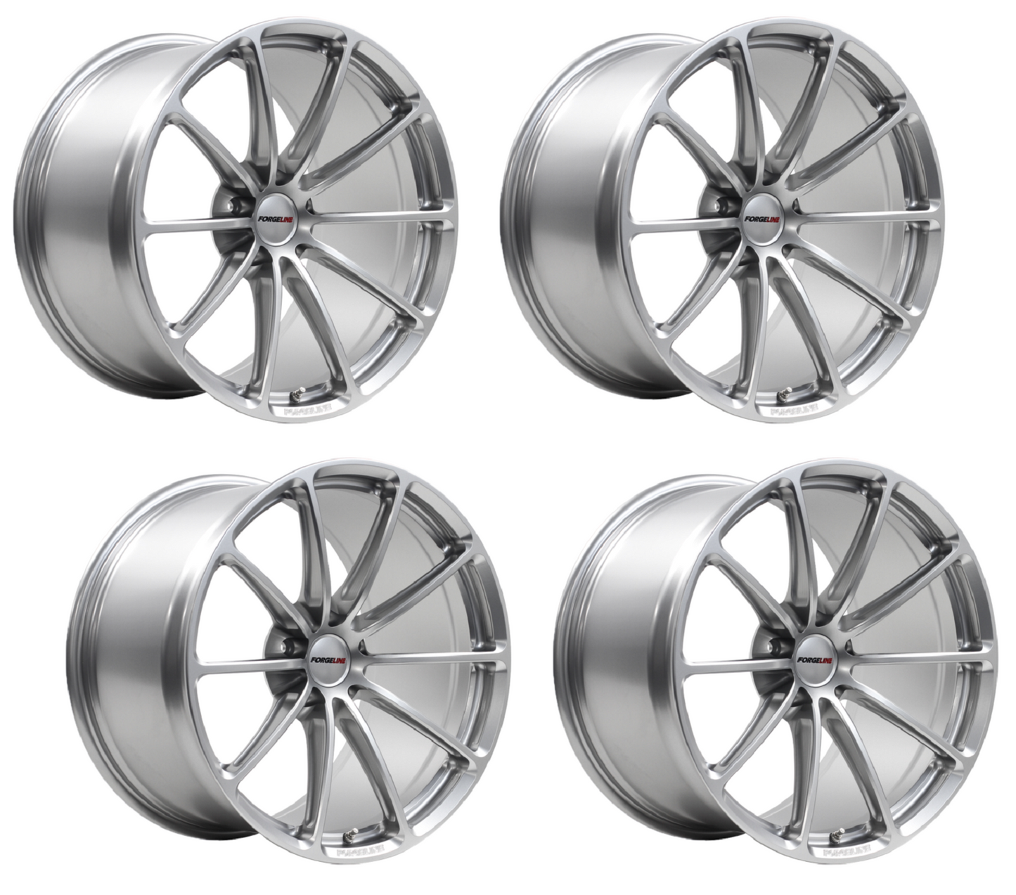 C6-C7 Corvette Forgeline GT1 Wheels - Satin (Set)