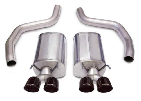 C6 Corvette 2.5 in. Axle-Back Exhaust w/ Twin 3.5 in. Black Tips, Sport Sound | 2009-2013 - Corsa Performance