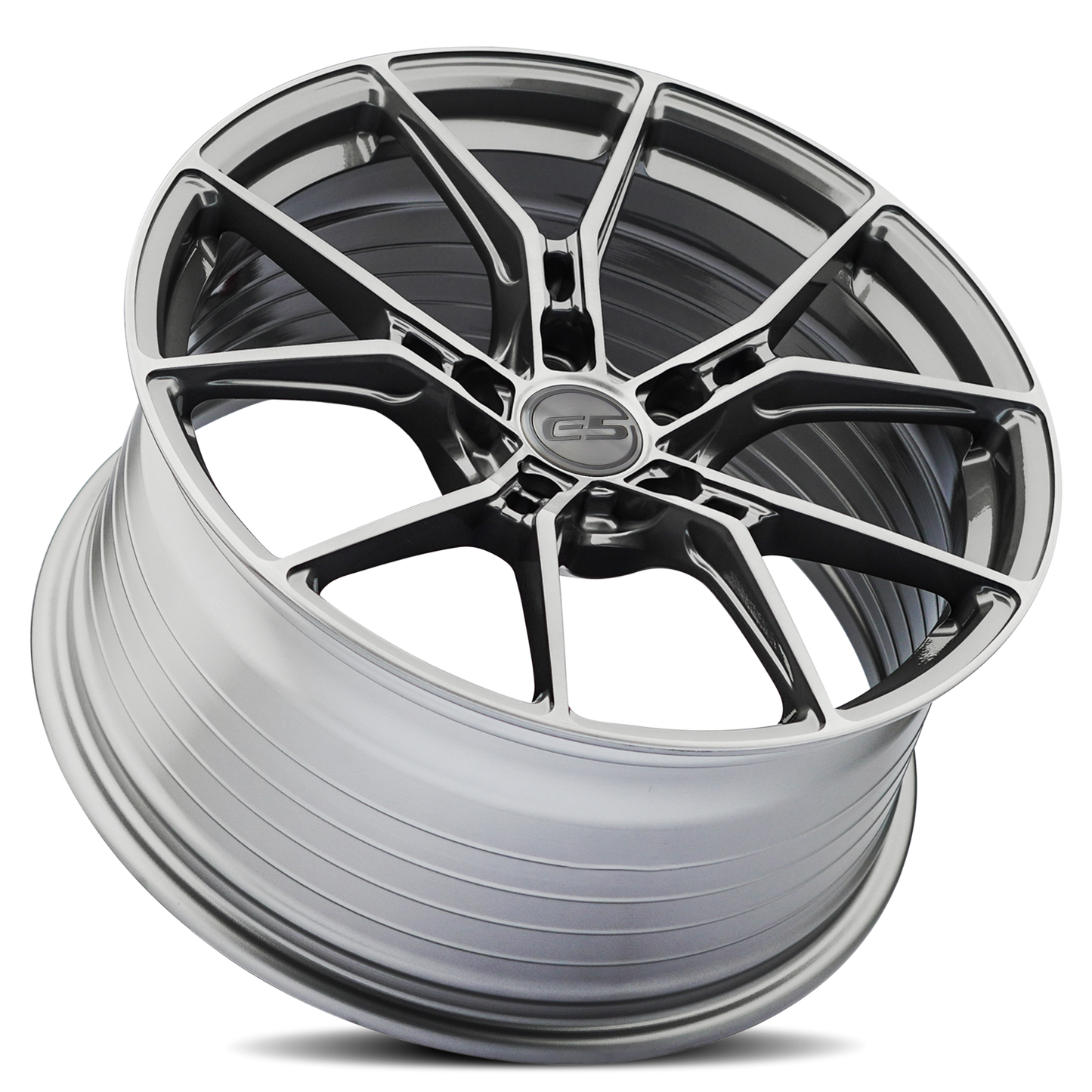 C6 Corvette Wheels – E5 Daytona Brushed Titanium | Set of 4