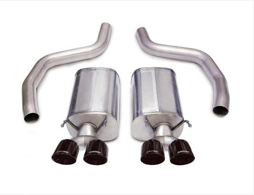 C6 Corvette 3.0 in. Axle-Back Exhaust w/ Twin 4.0 in. Black Tips, Sport Sound | 2006-2013 Z06/ZR1 - Corsa Performance