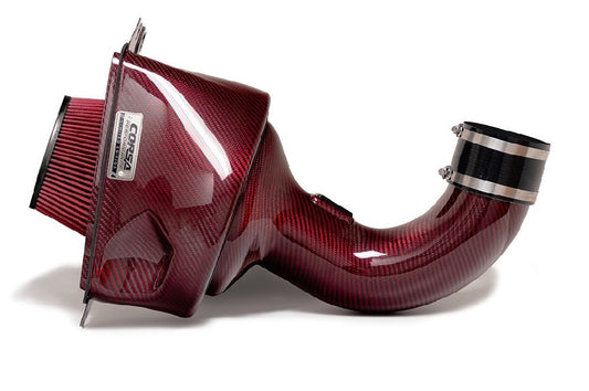 C7 Corvette Carbon Fiber Cold Air Intake - DryTech Corsa: 2014-2019 6.2L LT1, Red Ltd Ed