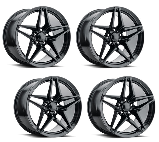 C7 Corvette ZR1 Reproduction Wheels - Satin Black (Set)