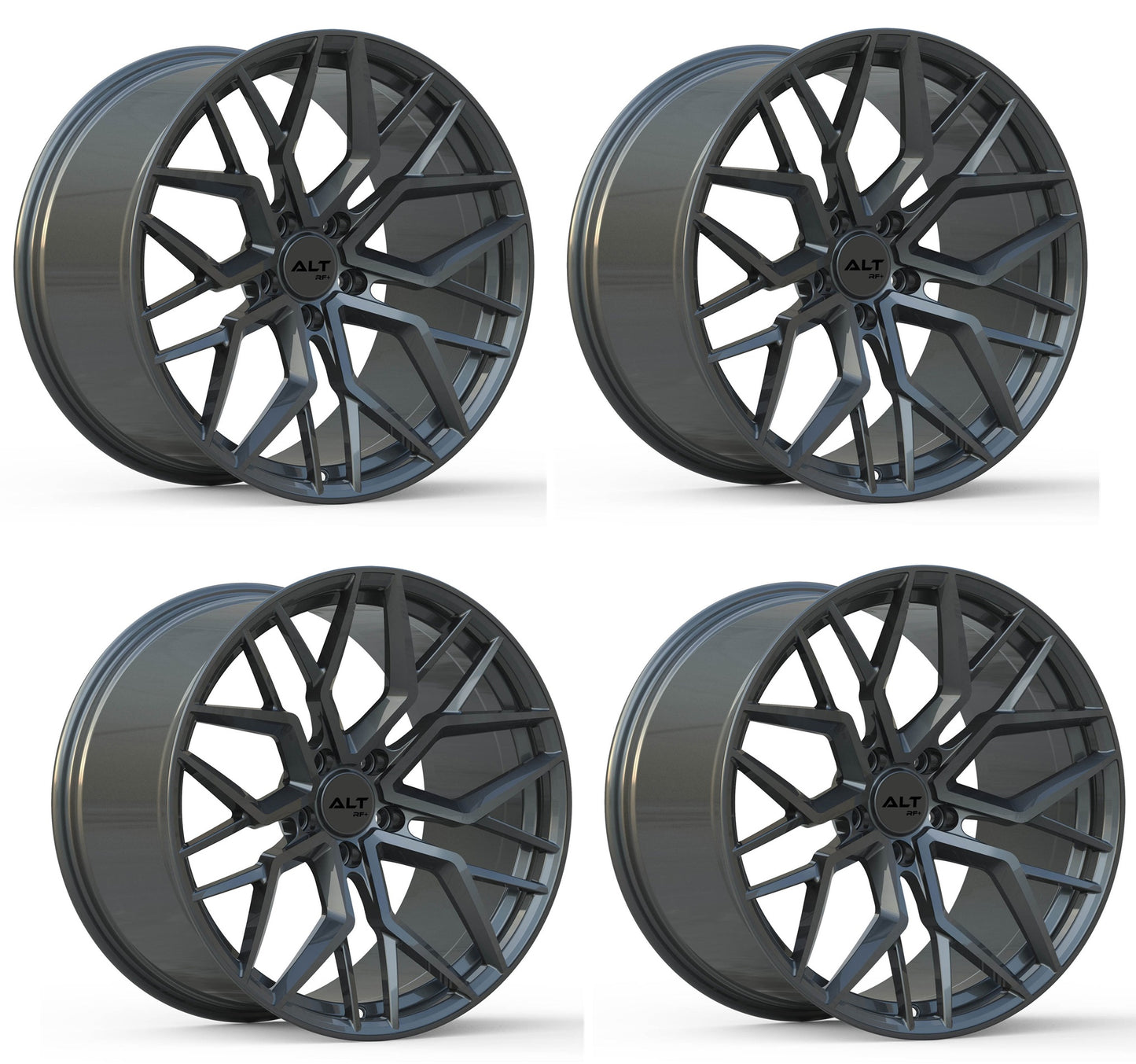 C8 Corvette ALT FORGED Velocity Wheels - Gloss Gunmetal (Set)