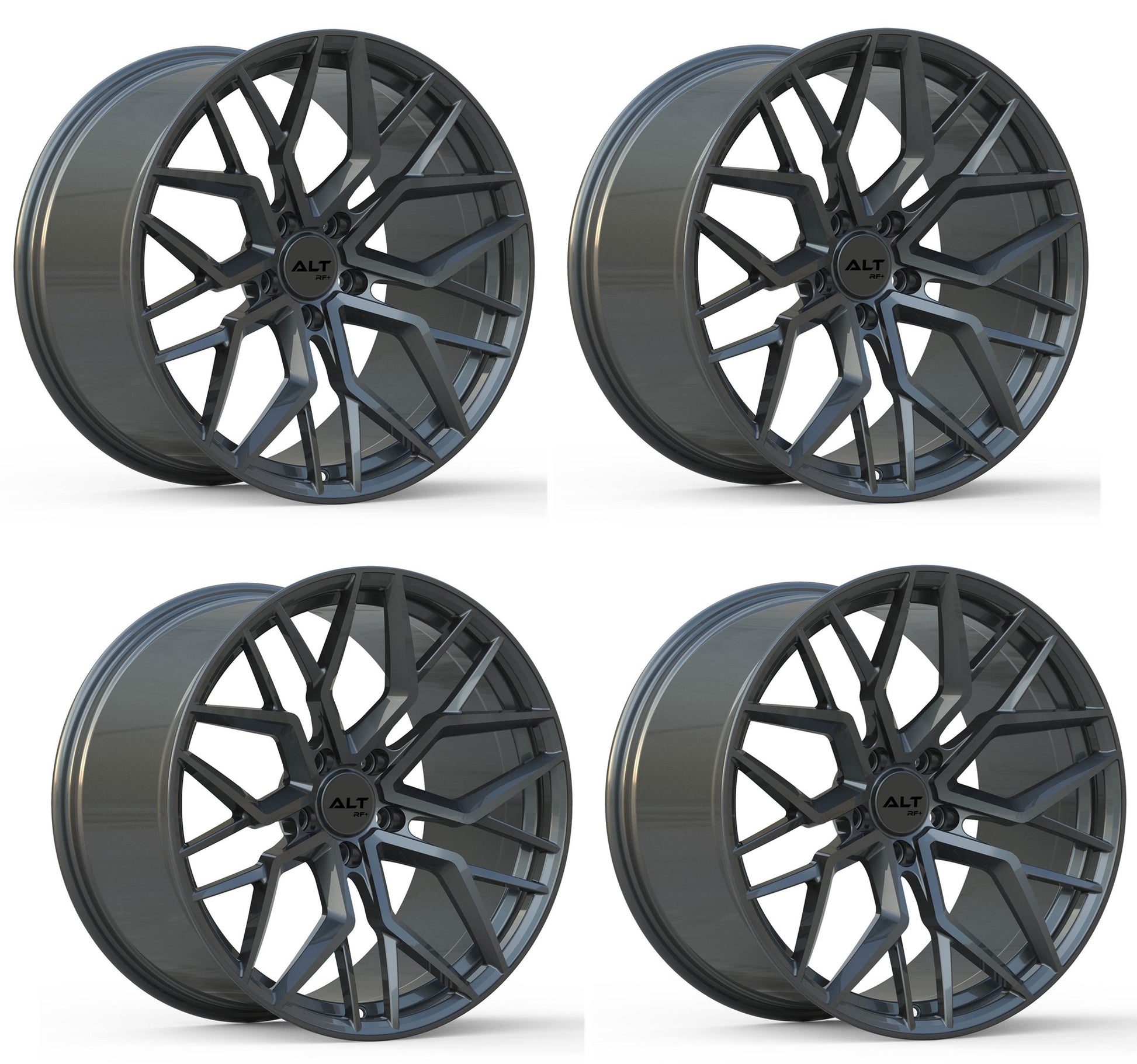 C8 Corvette ALT FORGED Velocity Wheels - Gloss Gunmetal (Set)