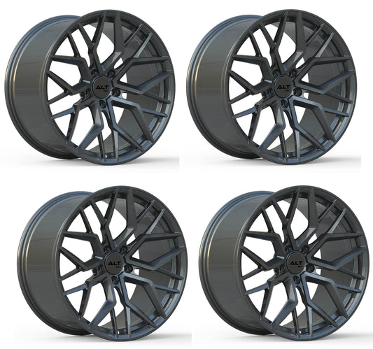C8 Corvette ALT FORGED Velocity Wheels - Gloss Gunmetal (Set)