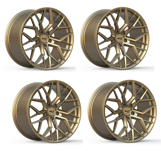 C8 Corvette ALT FORGED Velocity Wheels - Satin Bronze (Set)