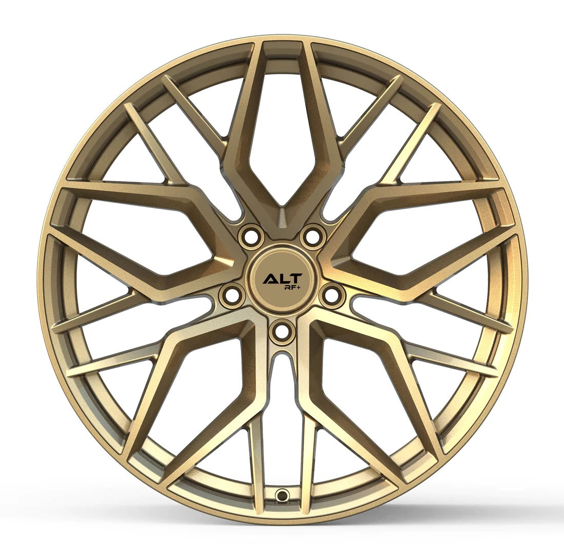 C8 Corvette Wheels: ALT Forged Velocity - Satin Bronze (front view)