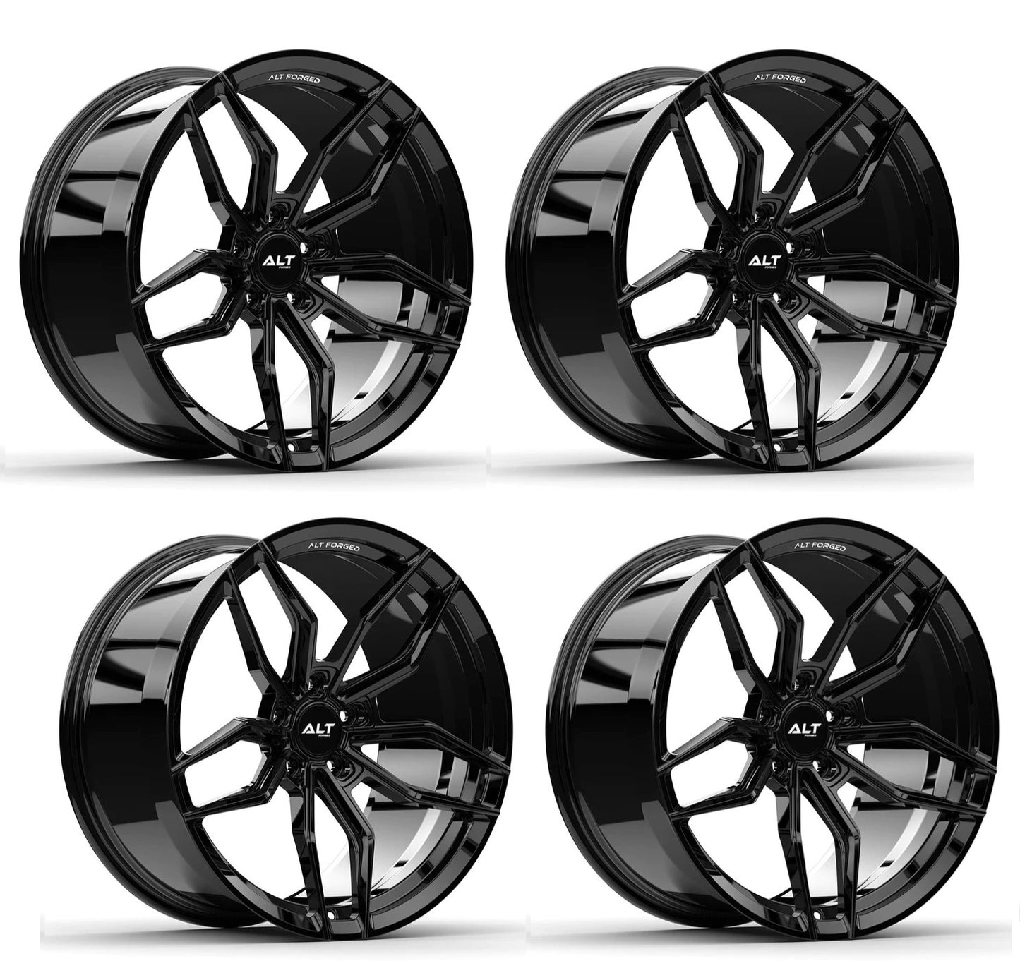 C8 Corvette ALT17 FORGED Wheels - Gloss Black (Set)