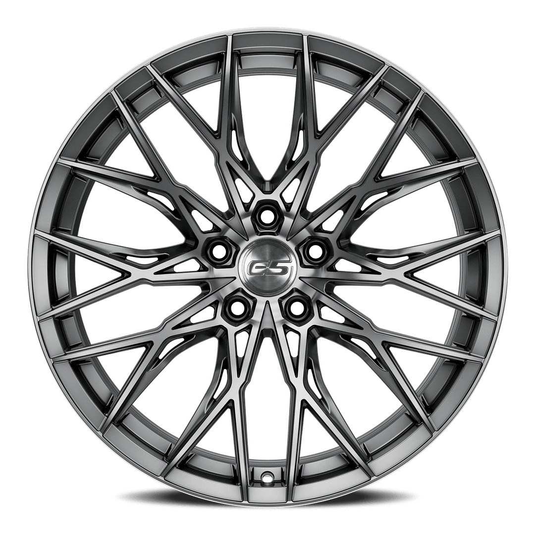 C8 Corvette E5 Sebring Wheel - Brushed Titanium (face)