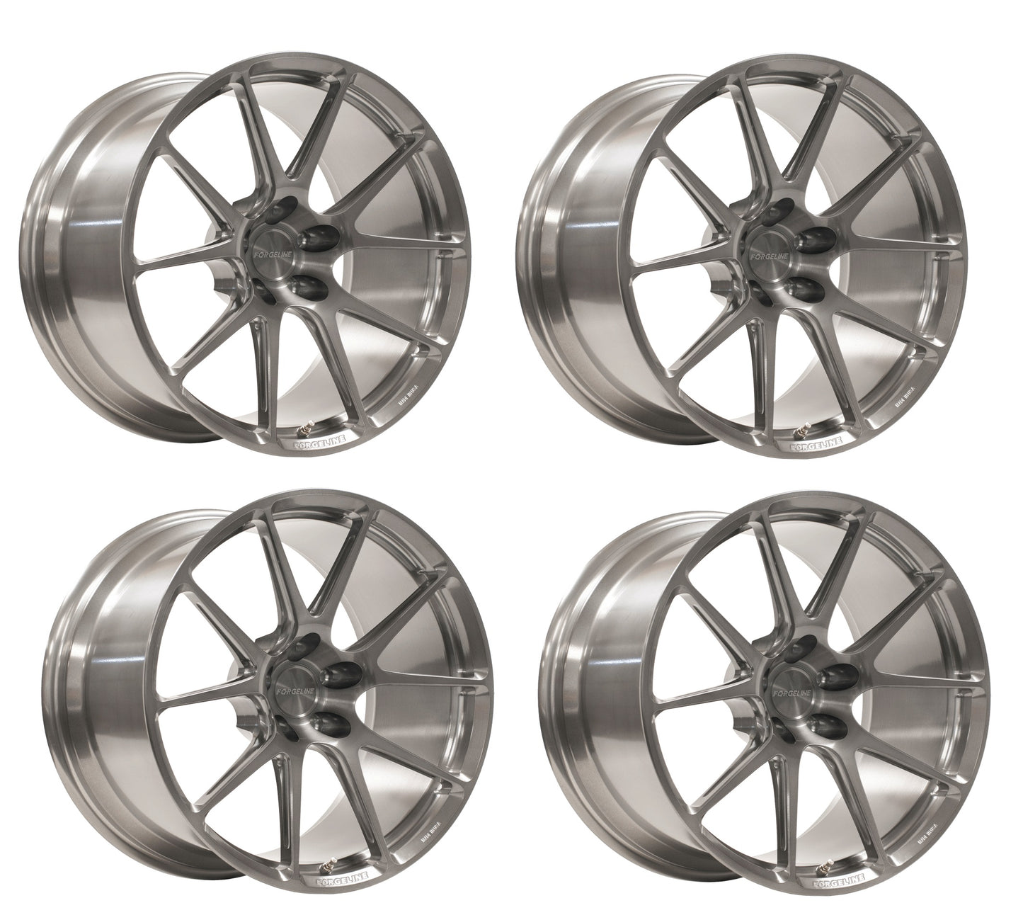 C8 Corvette Forgeline GS1 Wheels - Transparent Smoke (Set)
