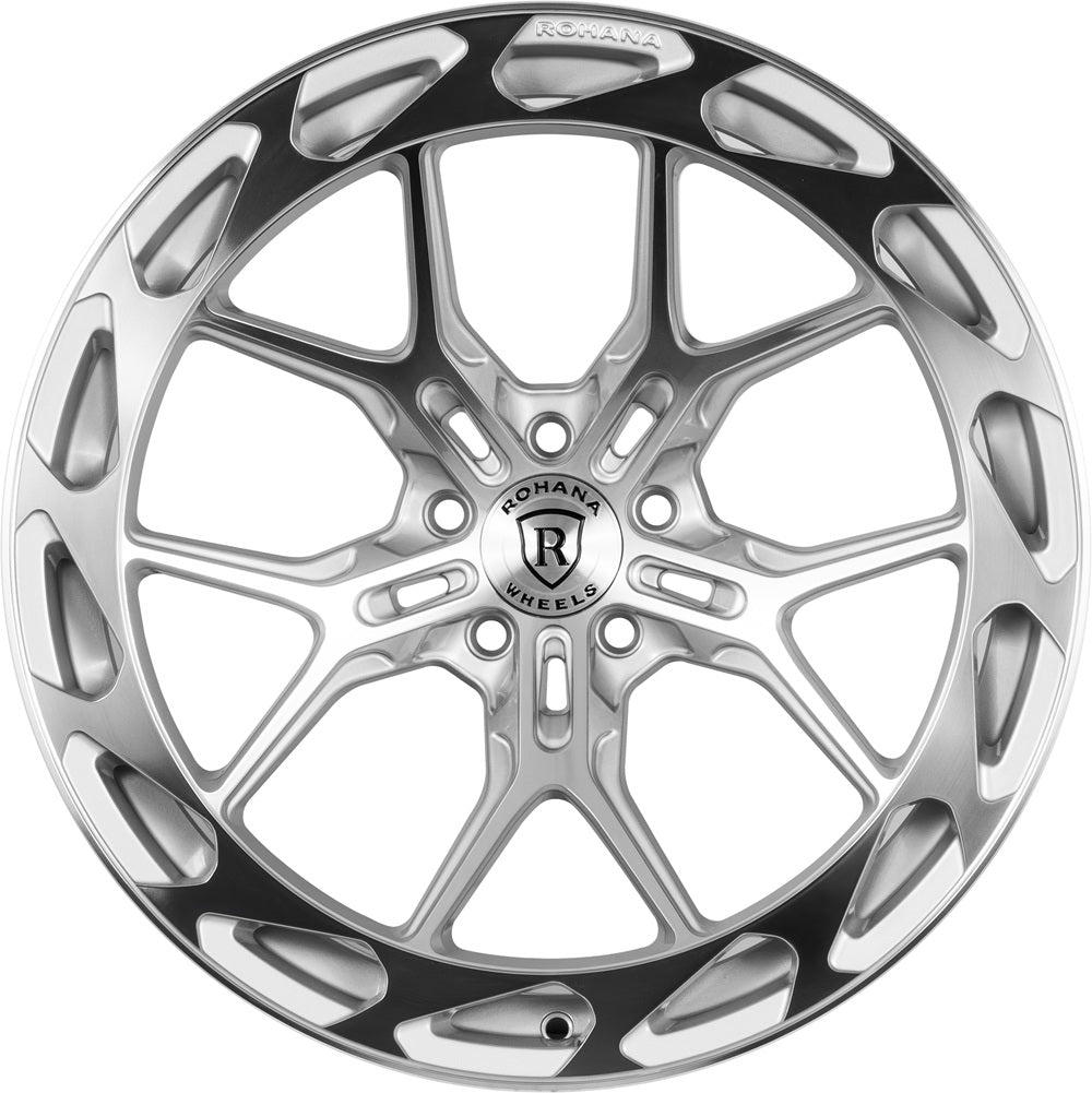C8 Corvette Wheels: Rohana RFX19 - Machine Silver (Set)