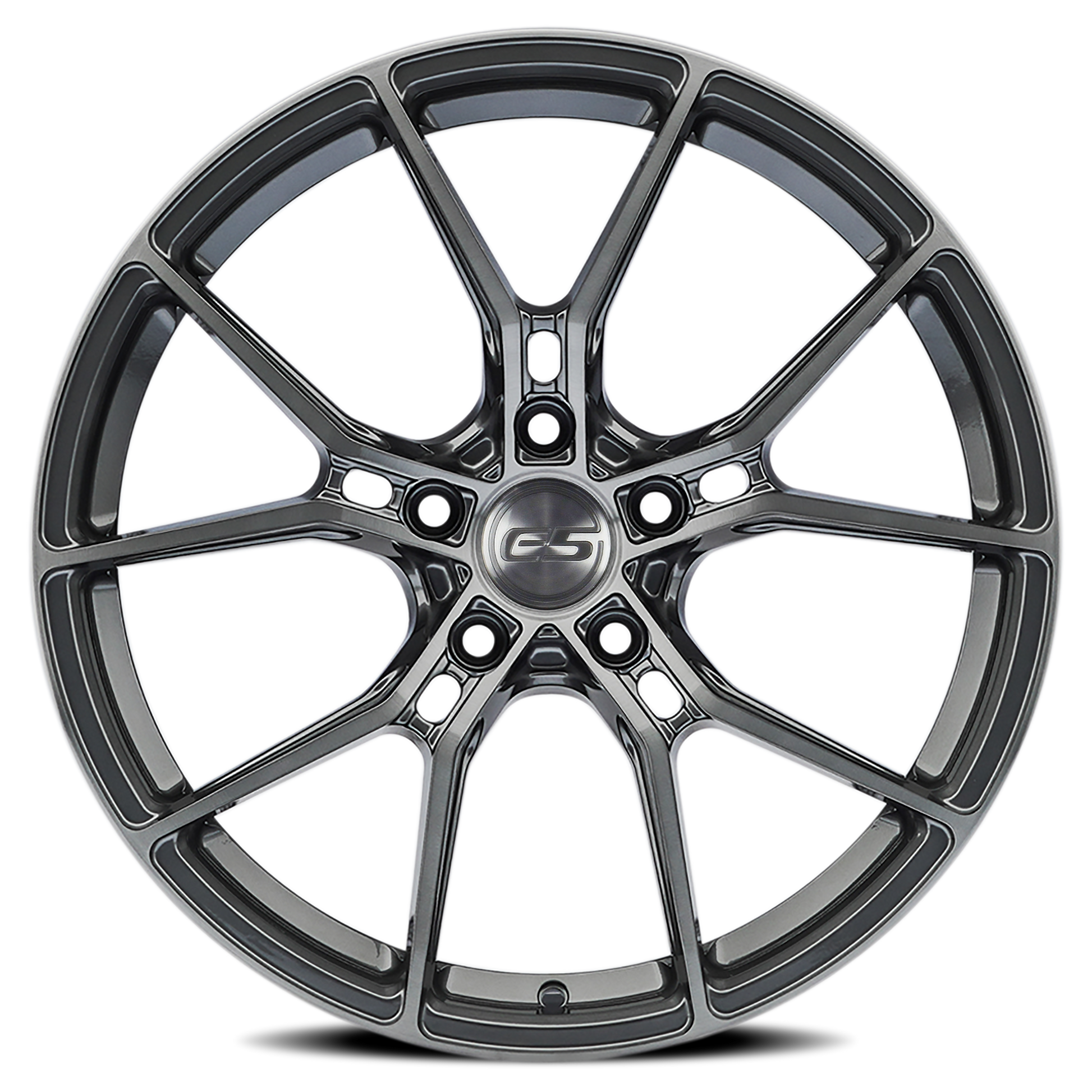 Corvette E5 Daytona Wheel - Brushed Titanium (face)