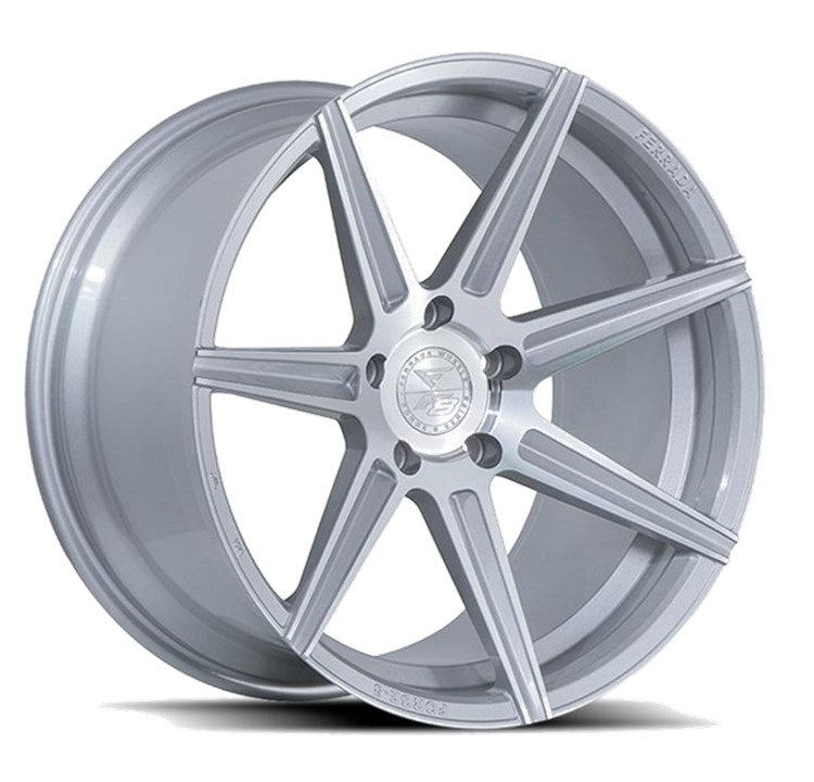 Corvette Ferrada Forge-8 FR7 Wheel - Machine Silver