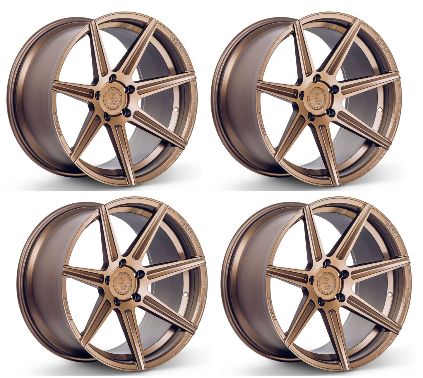 Corvette Ferrada Forge-8 FR7 Wheels - Matte Bronze (Set)
