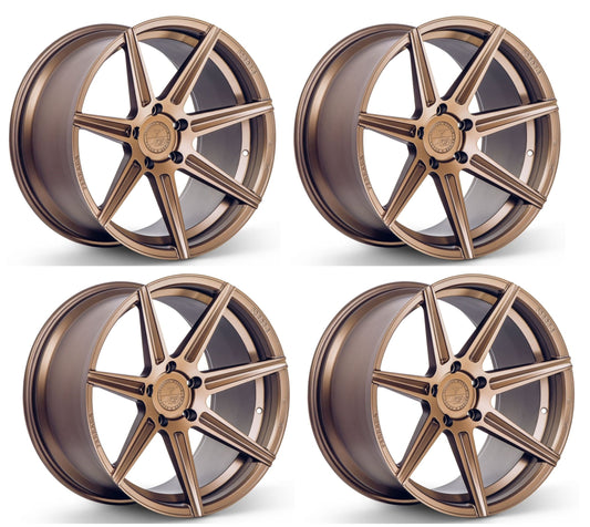 Corvette Ferrada Forge-8 FR7 Wheels - Matte Bronze (Set)