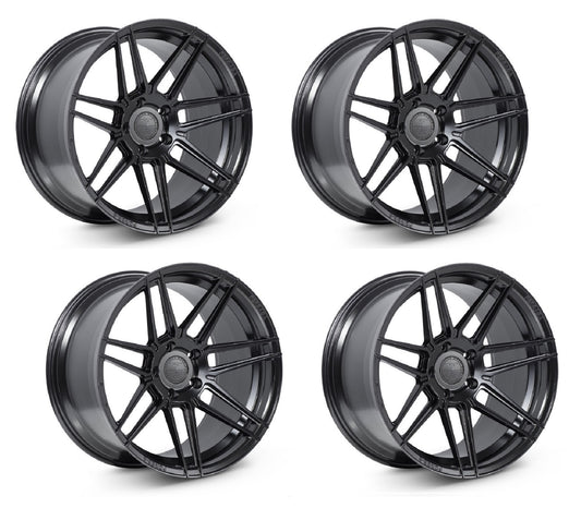 Corvette Wheels: Ferrada Forge-8 FR6 - Matte Black (Set)