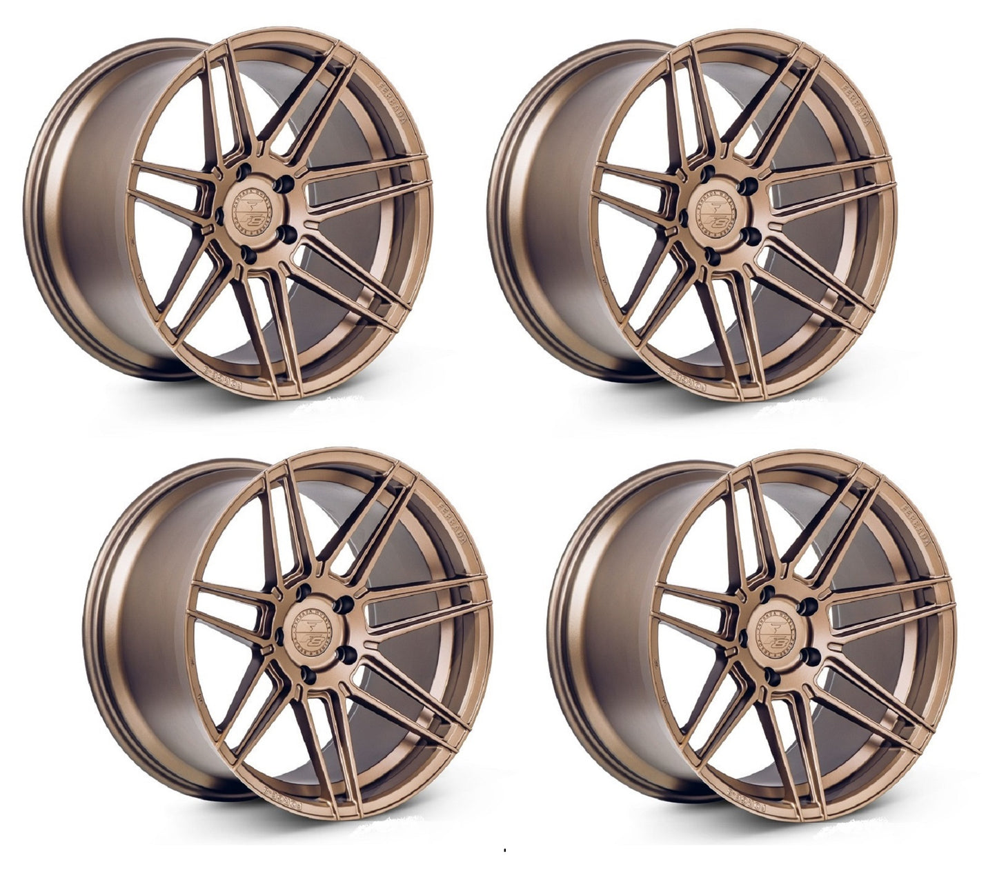 Corvette Wheels: Ferrada Forge-8 FR6 - Matte Bronze (Set)
