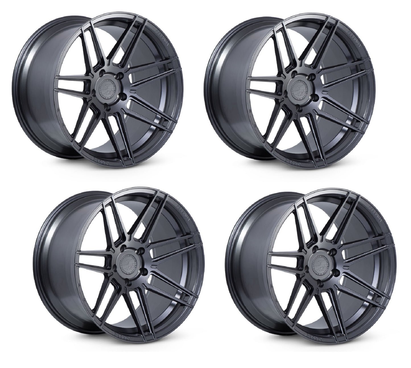Corvette Wheels: Ferrada Forge-8 FR6 - Matte Graphite (Set)