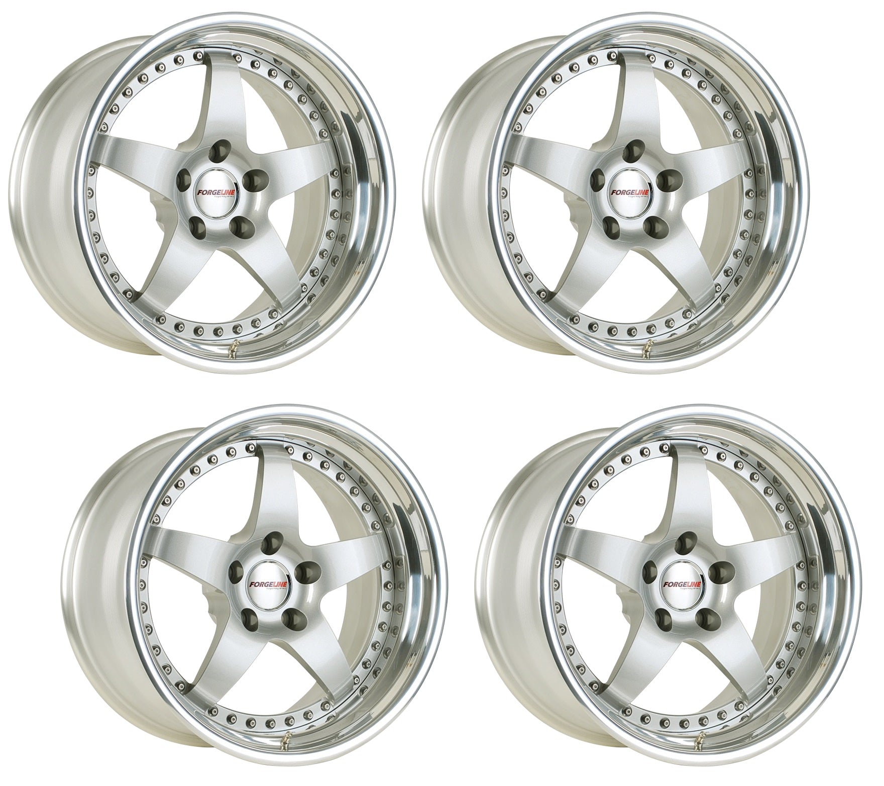 Corvette Forgeline SO3 Wheels - Silver (Set)