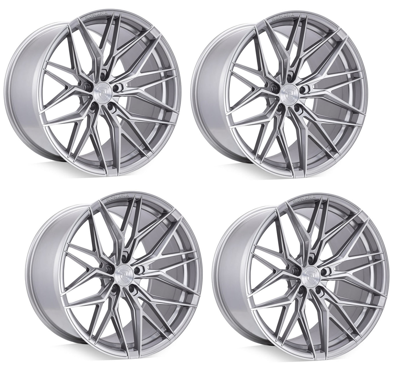 Corvette Rohana RFX17 Wheels - Brushed Titanium (Set)
