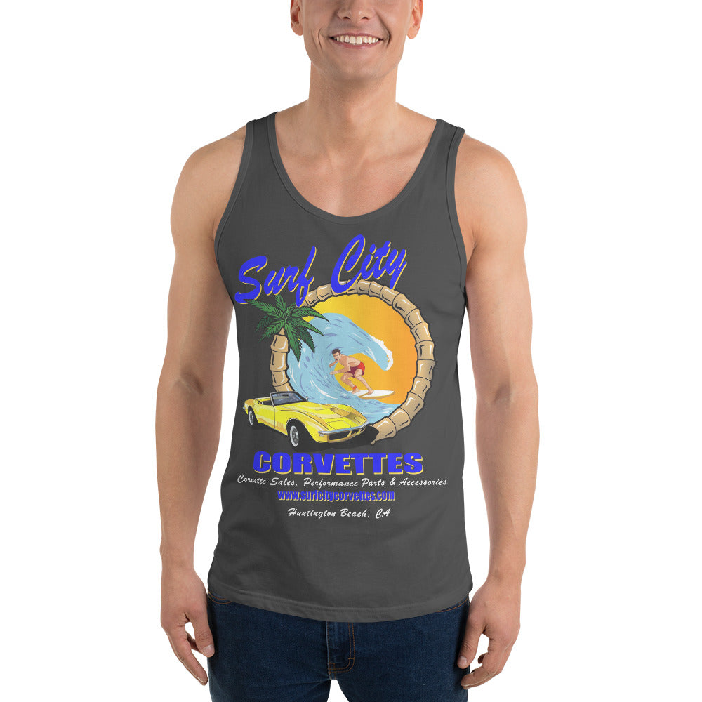 Surf City Corvettes Tank Top - Asphalt Grey
