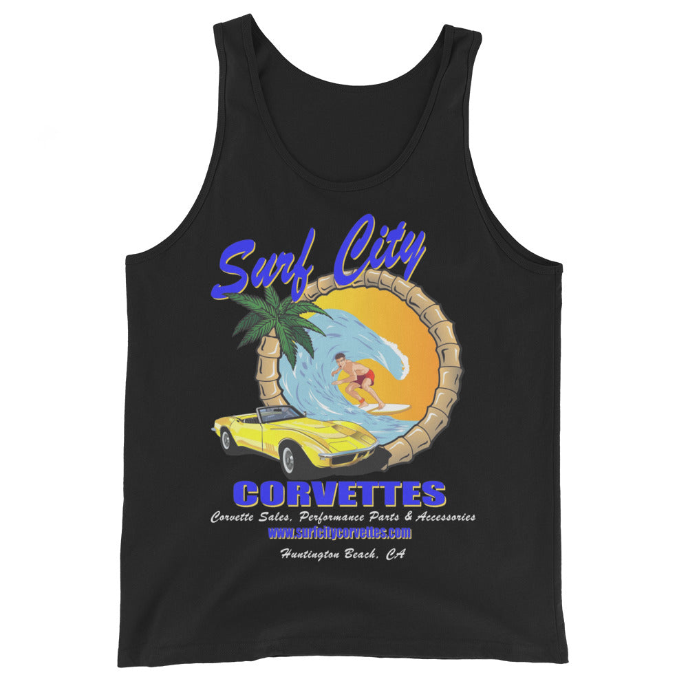 Surf City Corvettes Tank Top - Black