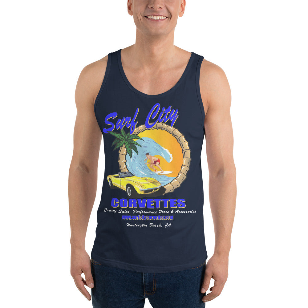 Surf City Corvettes Tank Top - Navy