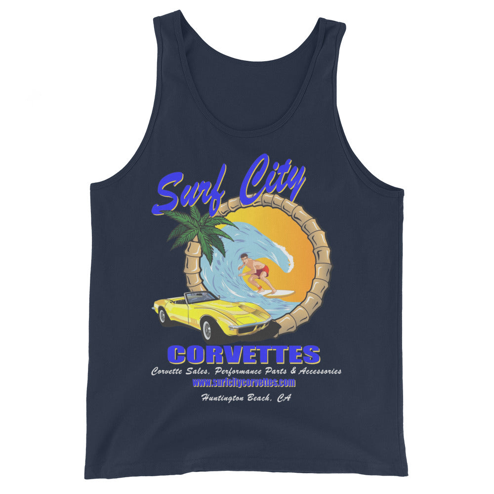 Surf City Corvettes Tank Top - Navy