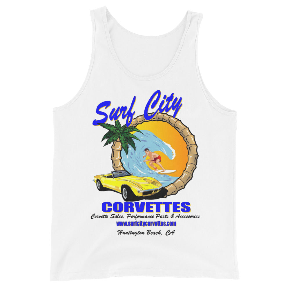 Surf City Corvettes Tank Top - White