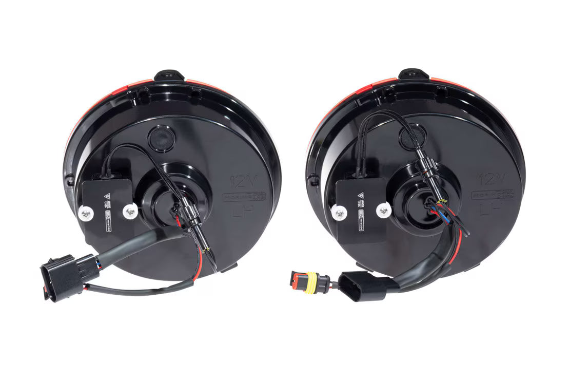C6 Corvette XB LED Taillights; 2005-2013 - Morimoto (back view wire harness)
