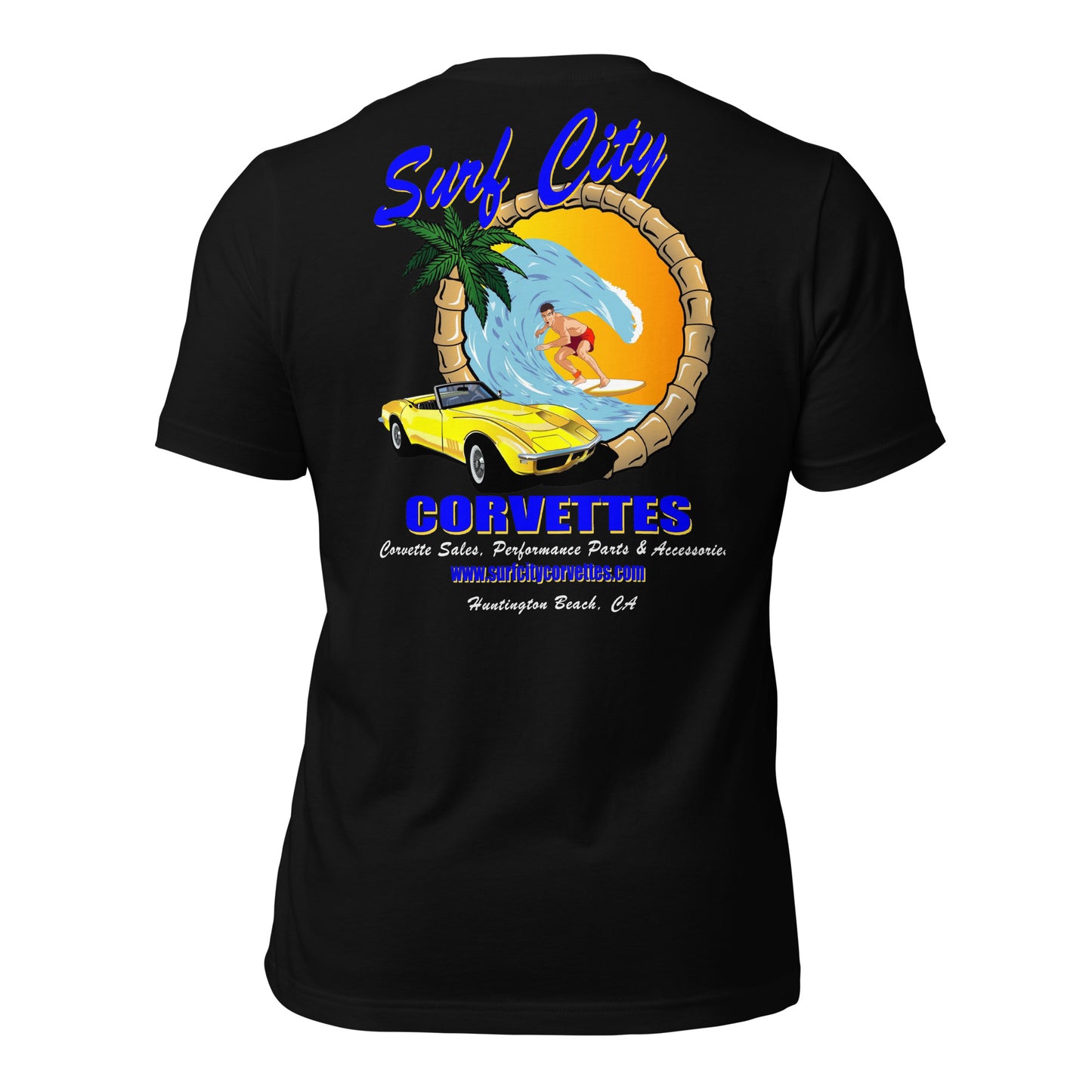 Surf City Corvettes T-Shirt - Black